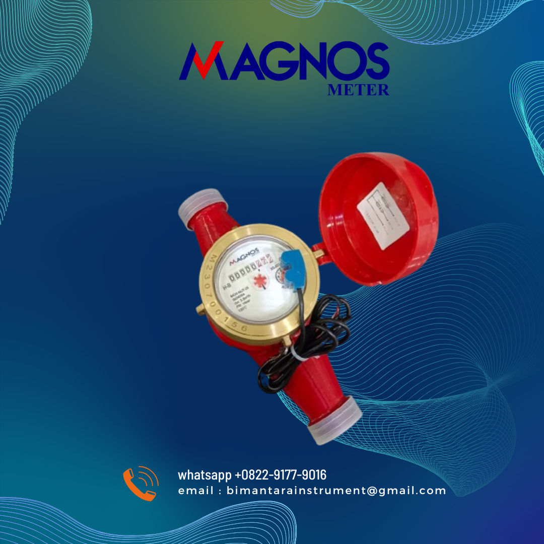 Water Meter Air Panas/hot MAGNOS DN25 Size 1" inch 130°C Tipe MGS-MJT